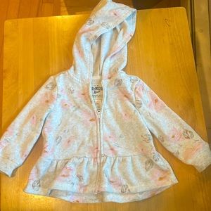 Grey Skirted Oshkosh hoodie- 12 months